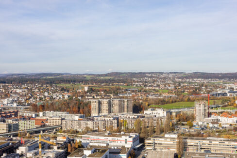 Aussicht über Dübendorf, Wallisellen, Dietlikon und Bassersdorf