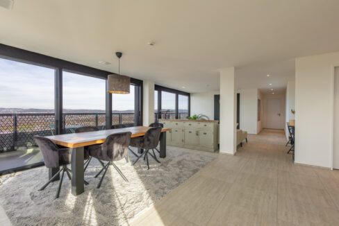 Essbreich mit Blick zum Wohnbereich