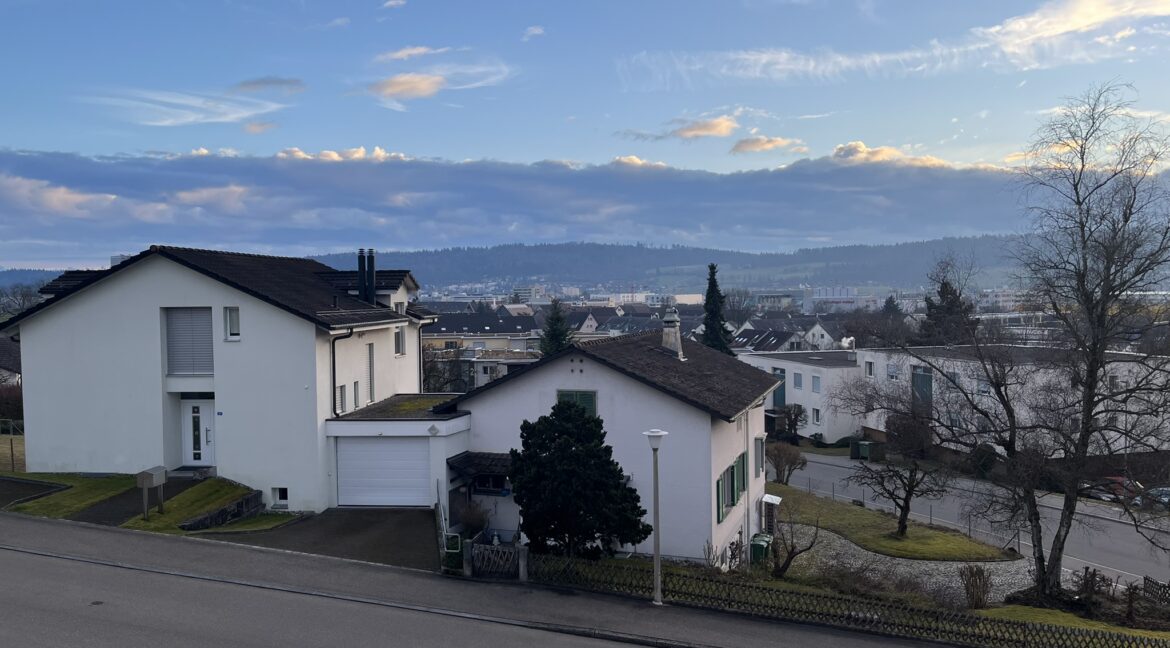 Aussicht aus dem 1.OG bestehende Liegenschaft