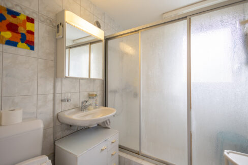 Komfortables Gästebad mit Dusche und Fenster